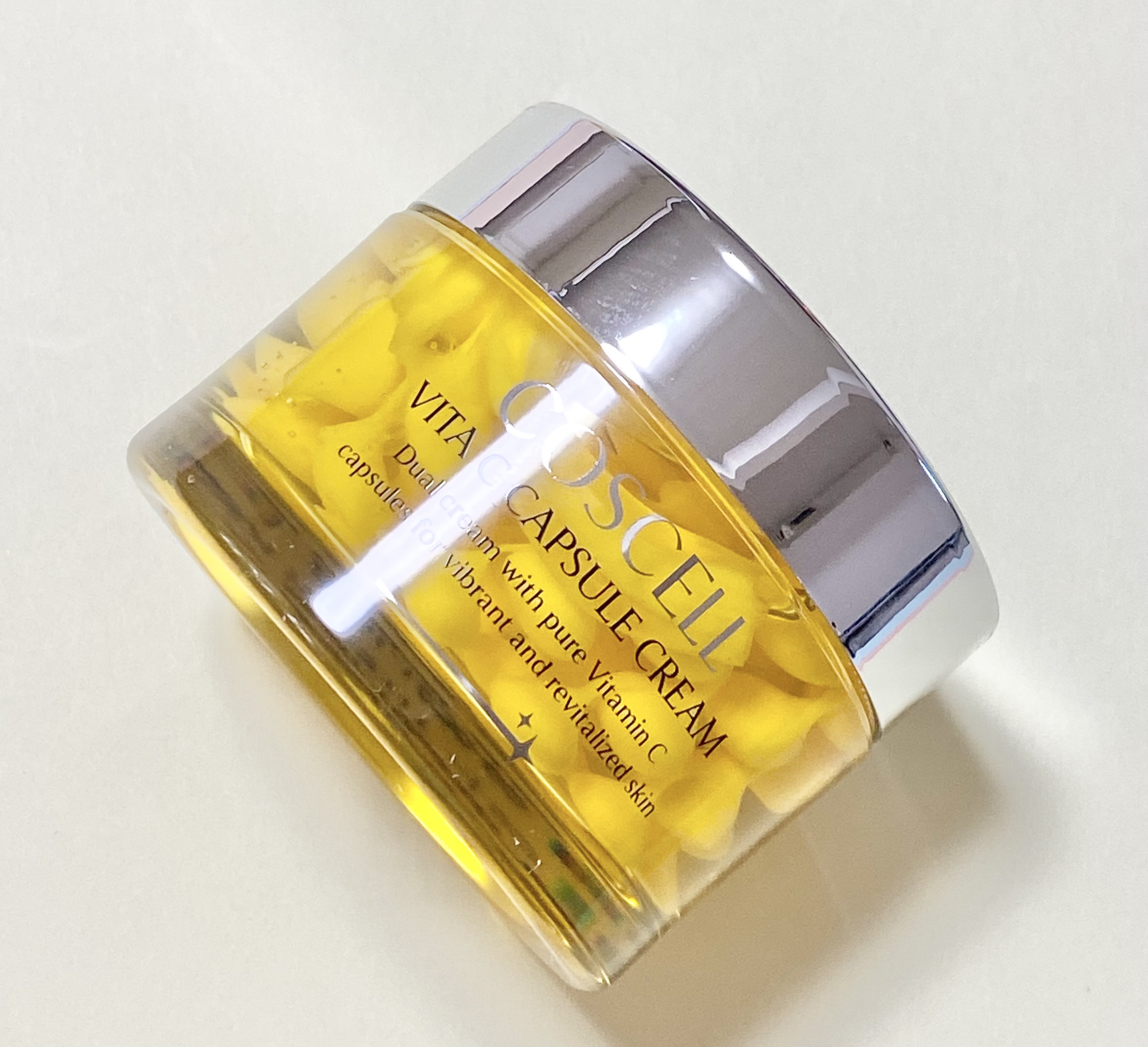 COSCELL ビタCカプセルクリームのクチコミ「COSCELL
ビタCカプセルクリーム

保湿力高めなのにベタつかないのでお気に入りです💛

.....」（2枚目）