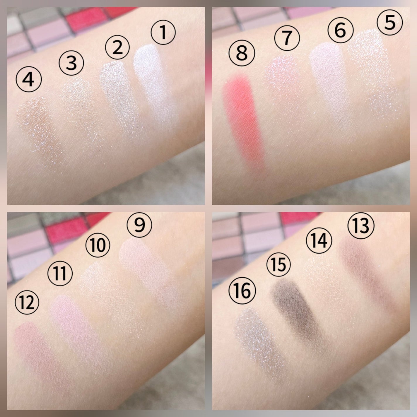 ソフトブラーリングアイパレット/wakemake/アイシャドウパレットを使ったクチコミ(5枚目)