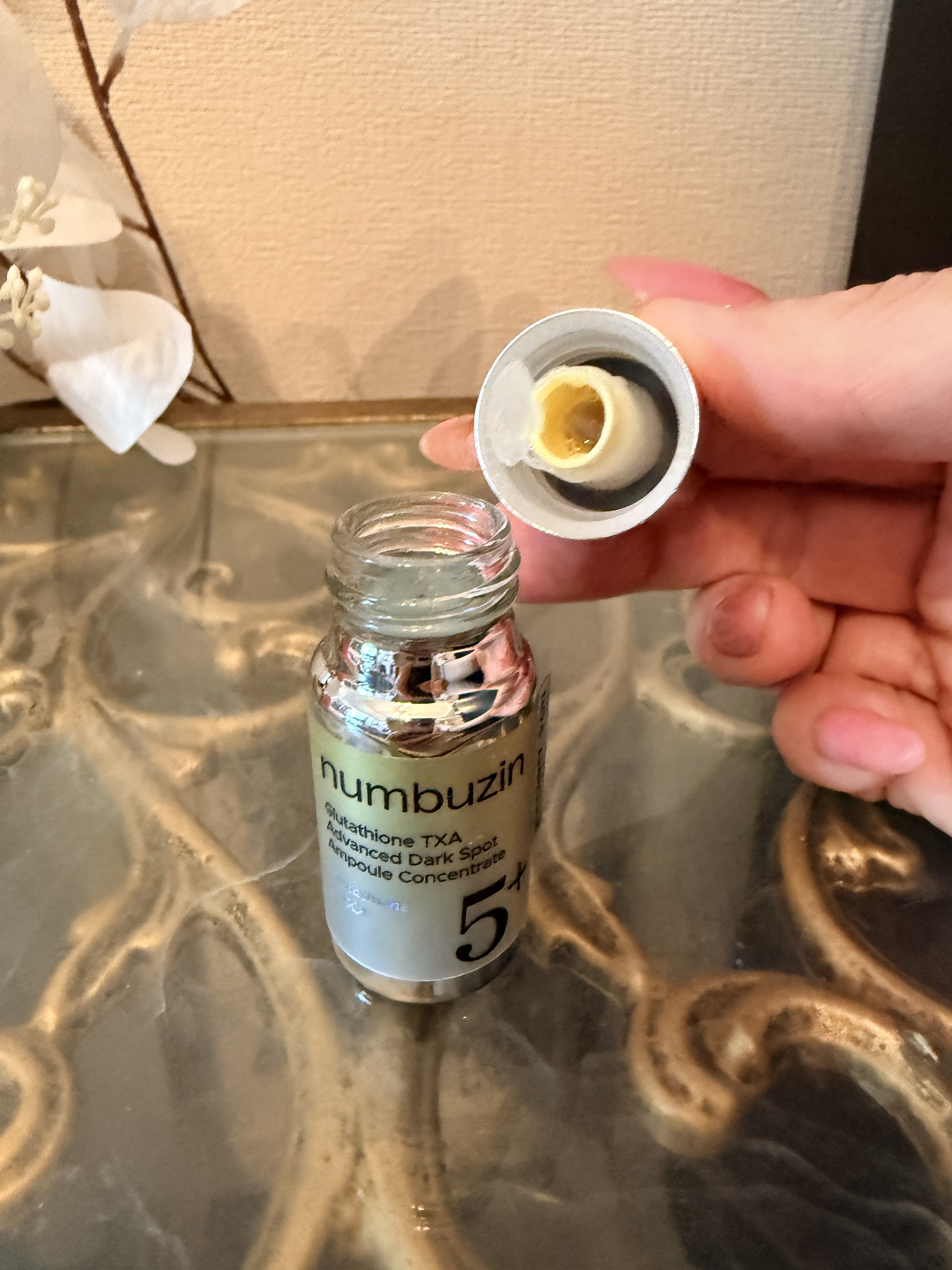 5番 白玉グルタチオン100×TXA10集中トーニング美容液/numbuzin/美容液を使ったクチコミ（3枚目）