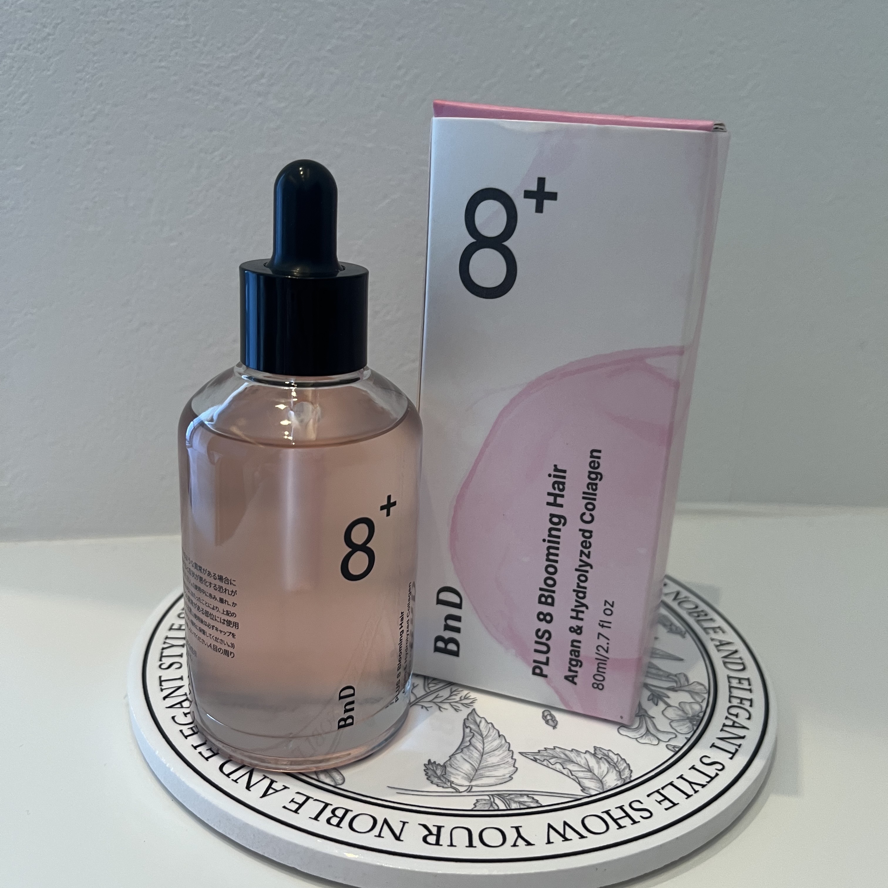 8+ブルーミングヘアオイル　ナチュラルフローラルの香り/BnD/ヘアオイルを使ったクチコミ（1枚目）