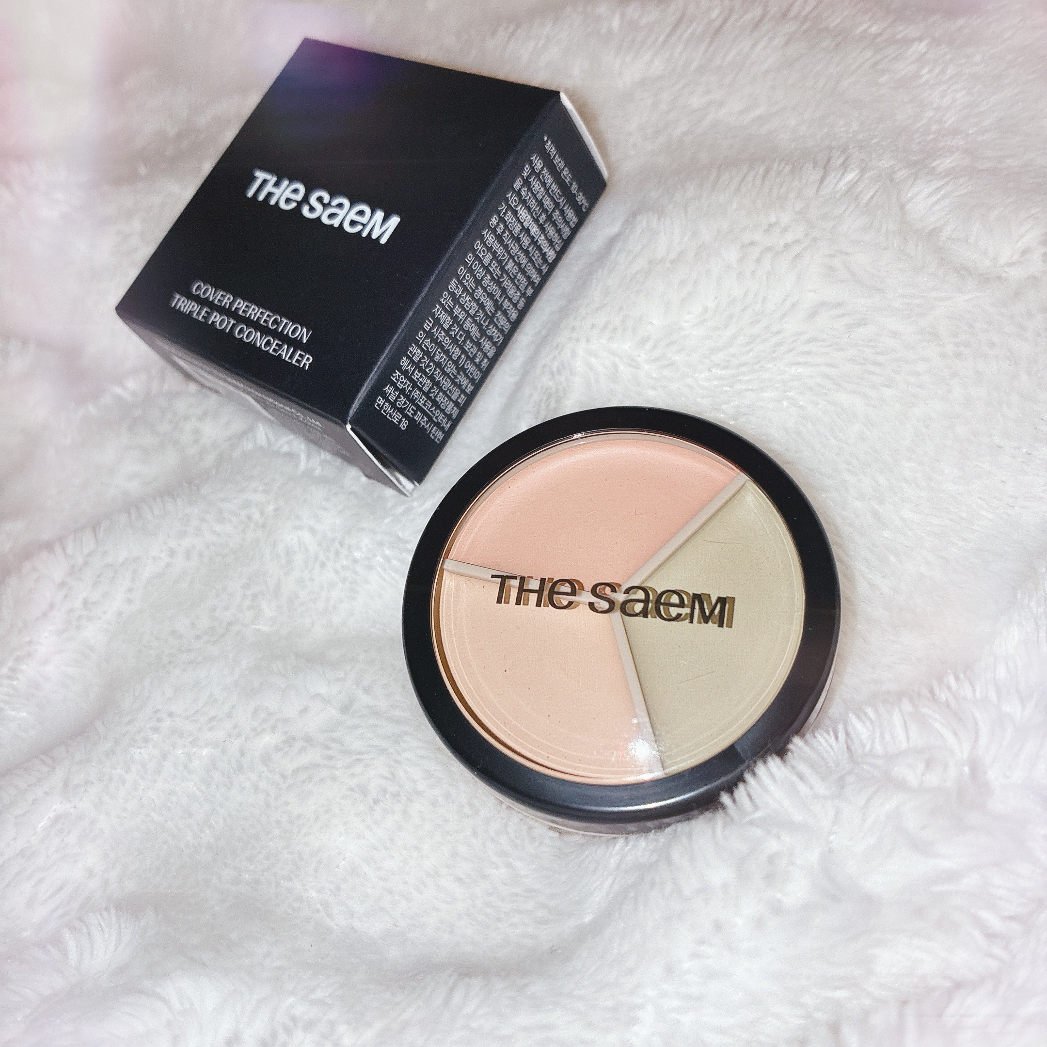 カバーパーフェクション トリプル ポット コンシーラー/the SAEM/パレットコンシーラーを使ったクチコミ（1枚目）