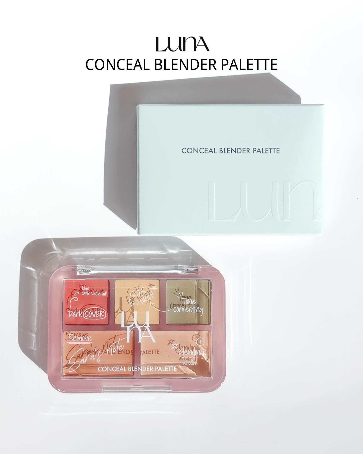 コンシールブレンダーパレット/LUNA/パレットコンシーラーを使ったクチコミ（1枚目）