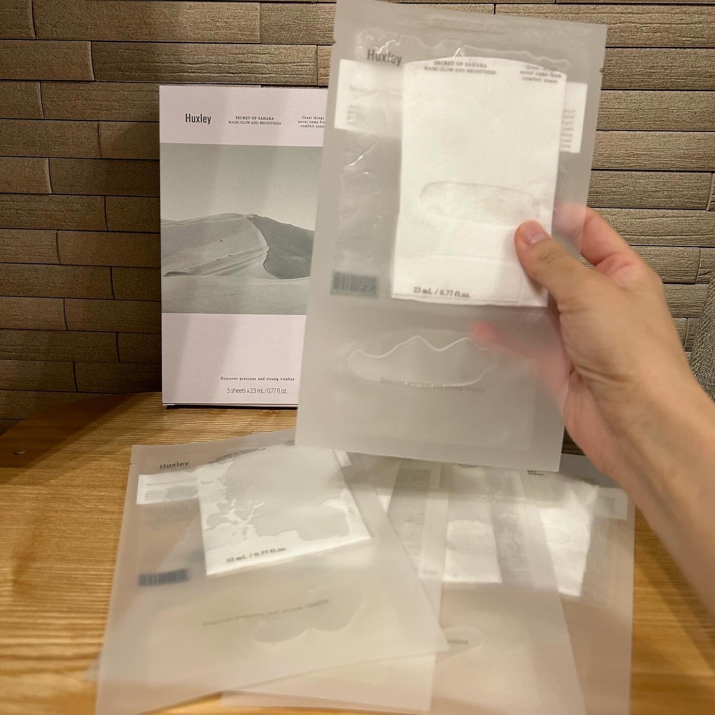 マスク; グローアンドブライトネス/Huxley/シートマスク・パックを使ったクチコミ(3枚目)