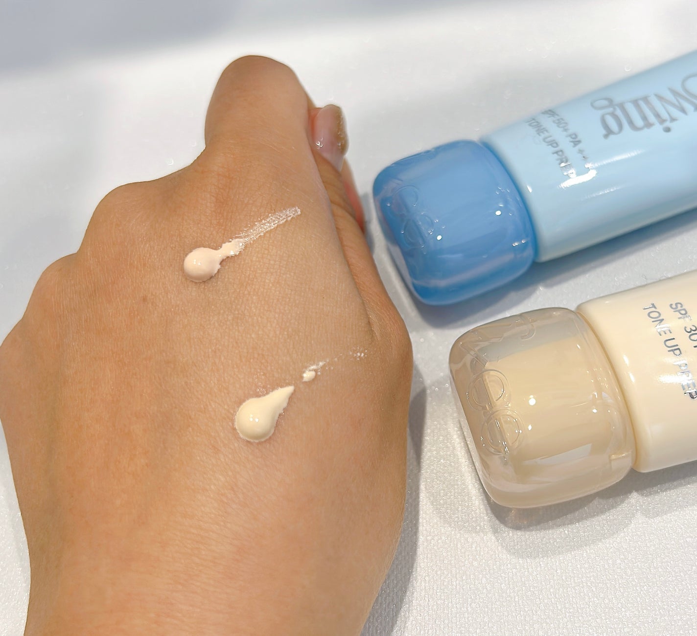 スパグロウUVトーンアップベース/fwee/化粧下地を使ったクチコミ(5枚目)