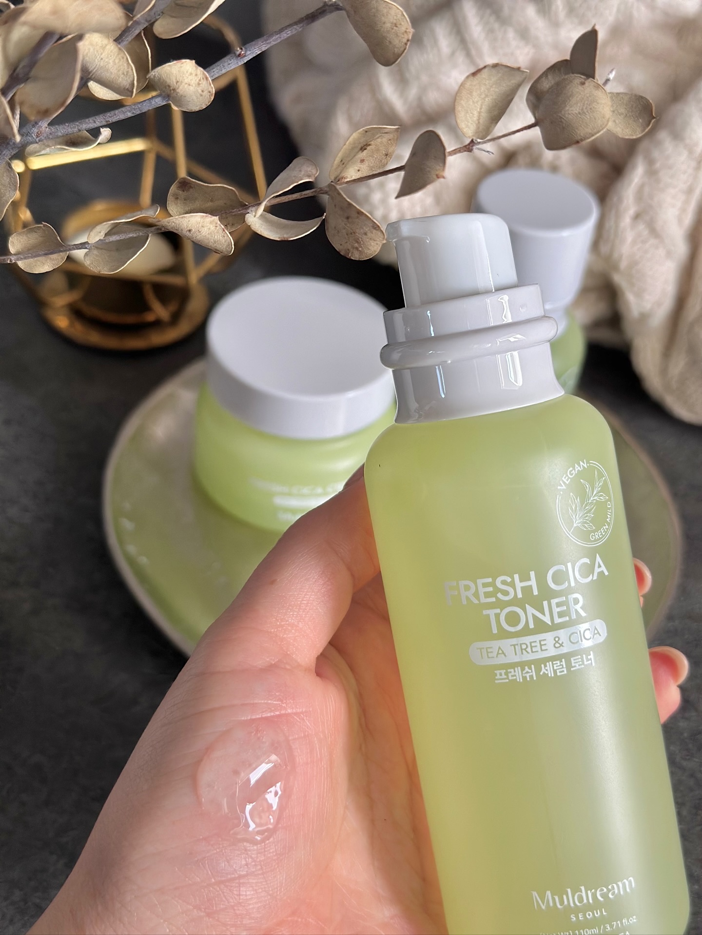 ヴィーガングリーンマイルドビタアンプル/MULDREAM/美容液を使ったクチコミ（3枚目）