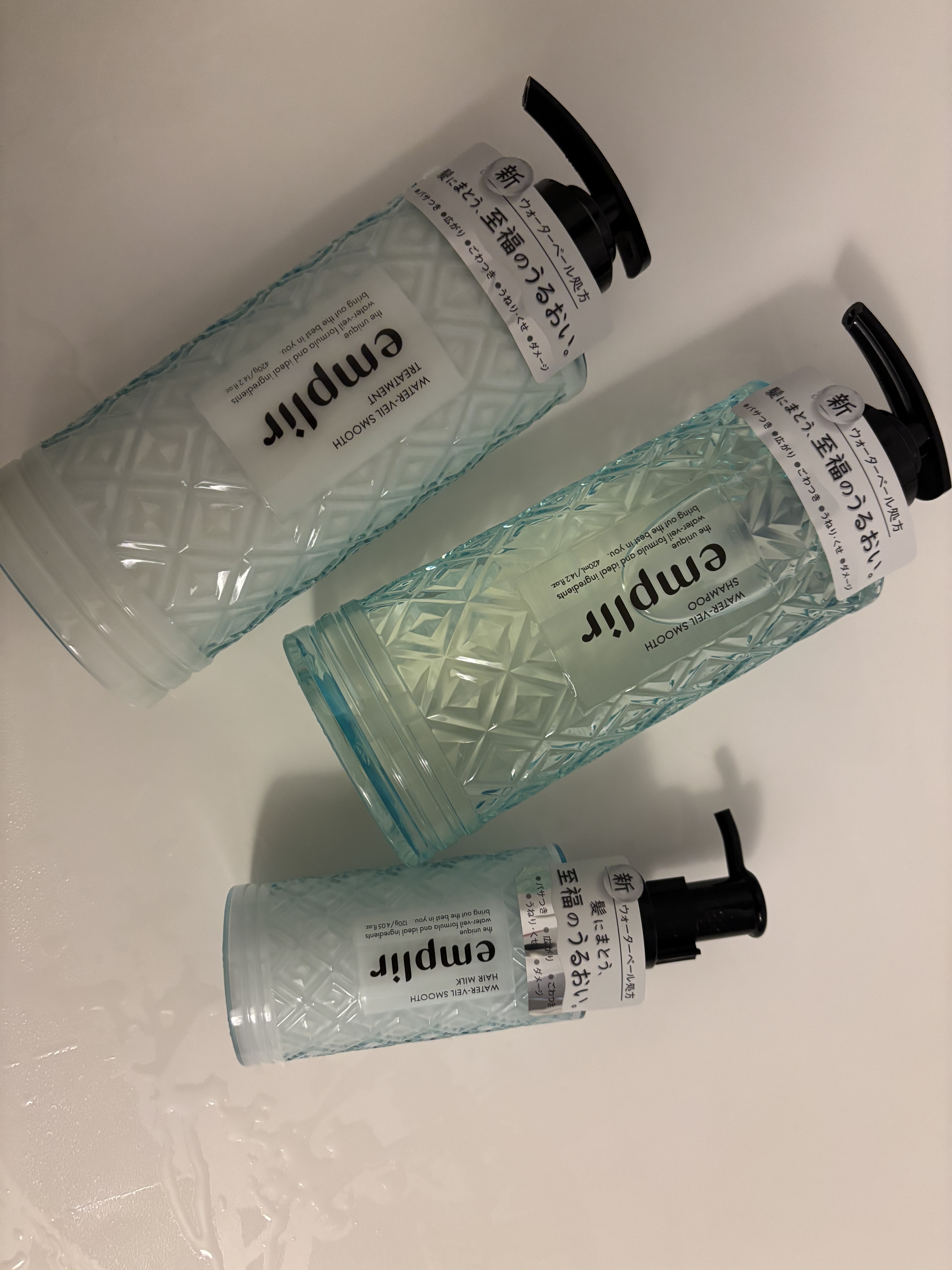 ウォーターベール スムース ヘアミルク/emplir/ヘアミルクを使ったクチコミ（1枚目）