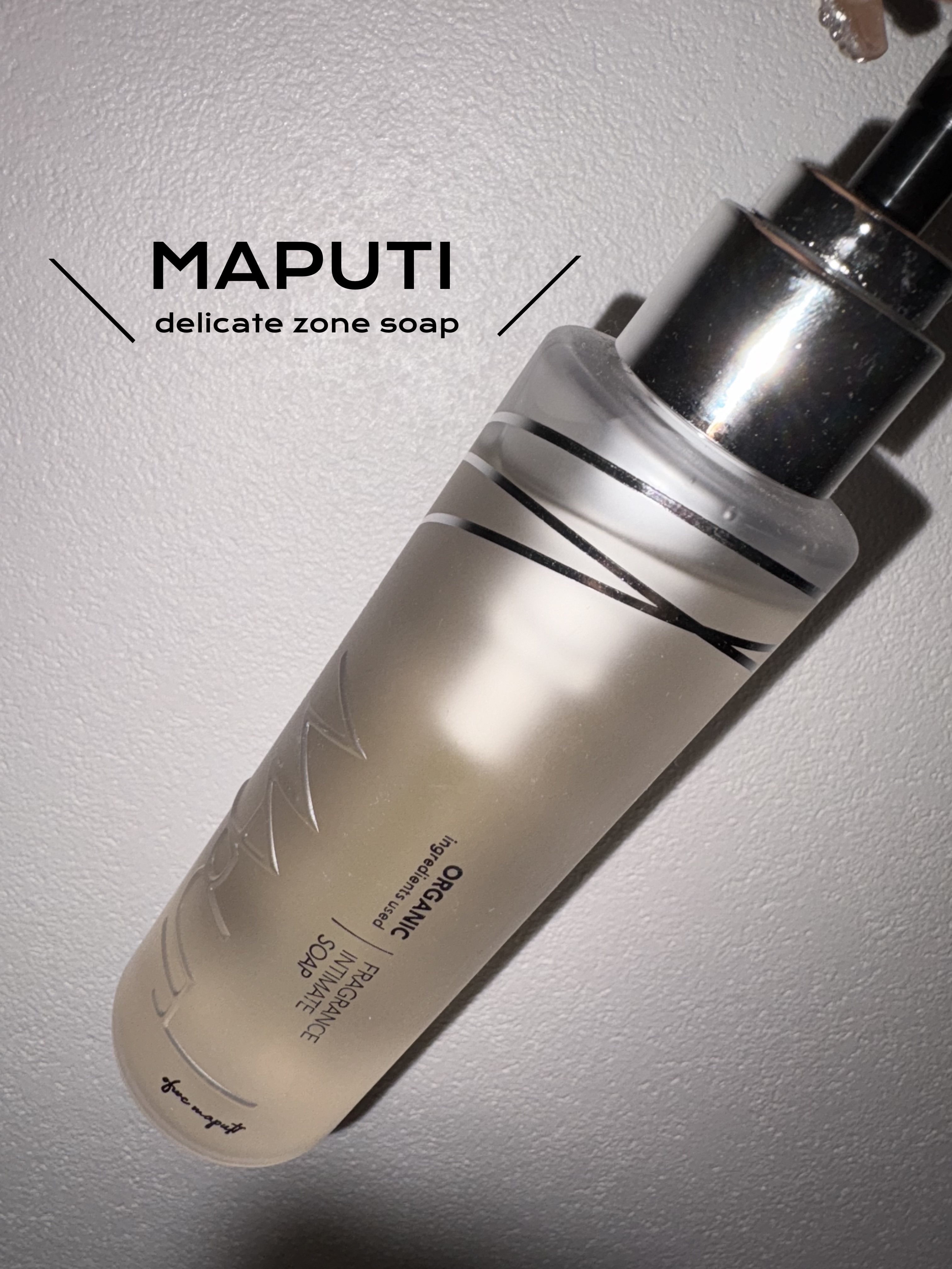 オーガニックフレグランスインティメイトソープ MAPUTI/MAPUTI/デリケートゾーンケアを使ったクチコミ（1枚目）