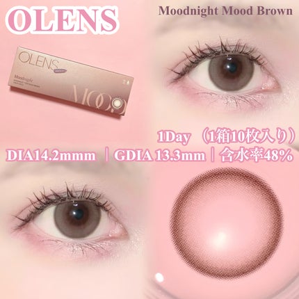 Moodnight 1Month/OLENS/カラーコンタクトレンズを使ったクチコミ(2枚目)
