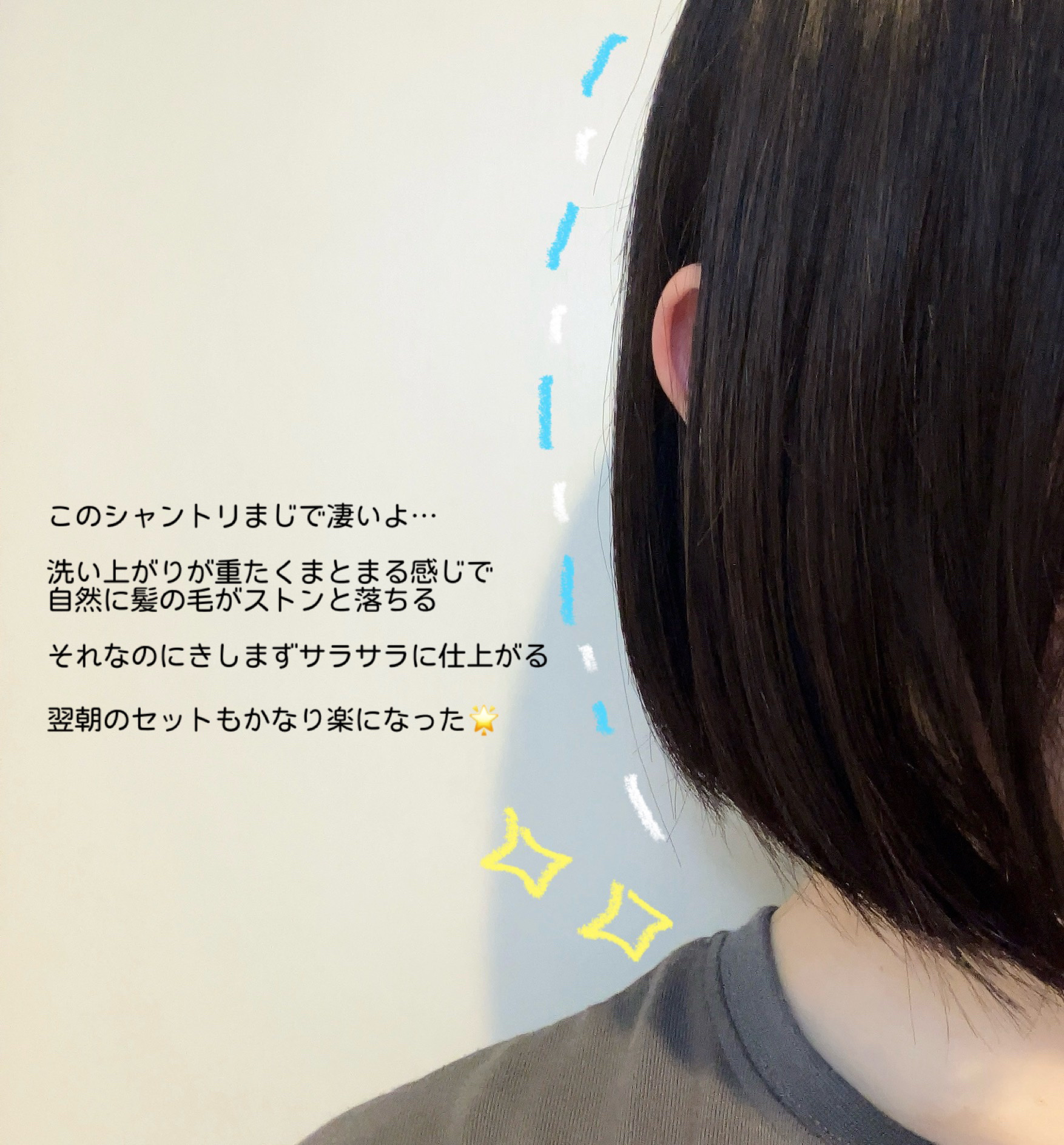 ストレートシャンプー/ストレートトリートメント ホワイトブロッサムの香り/Straine/市販シャンプーを使ったクチコミ（2枚目）