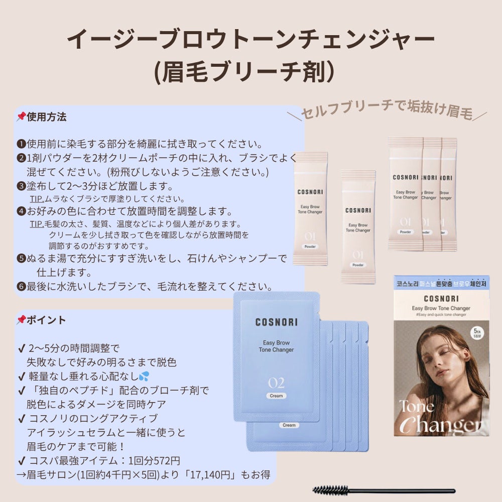 イージーブロウトーンチェンジャー/COSNORI/その他アイブロウを使ったクチコミ(1枚目)