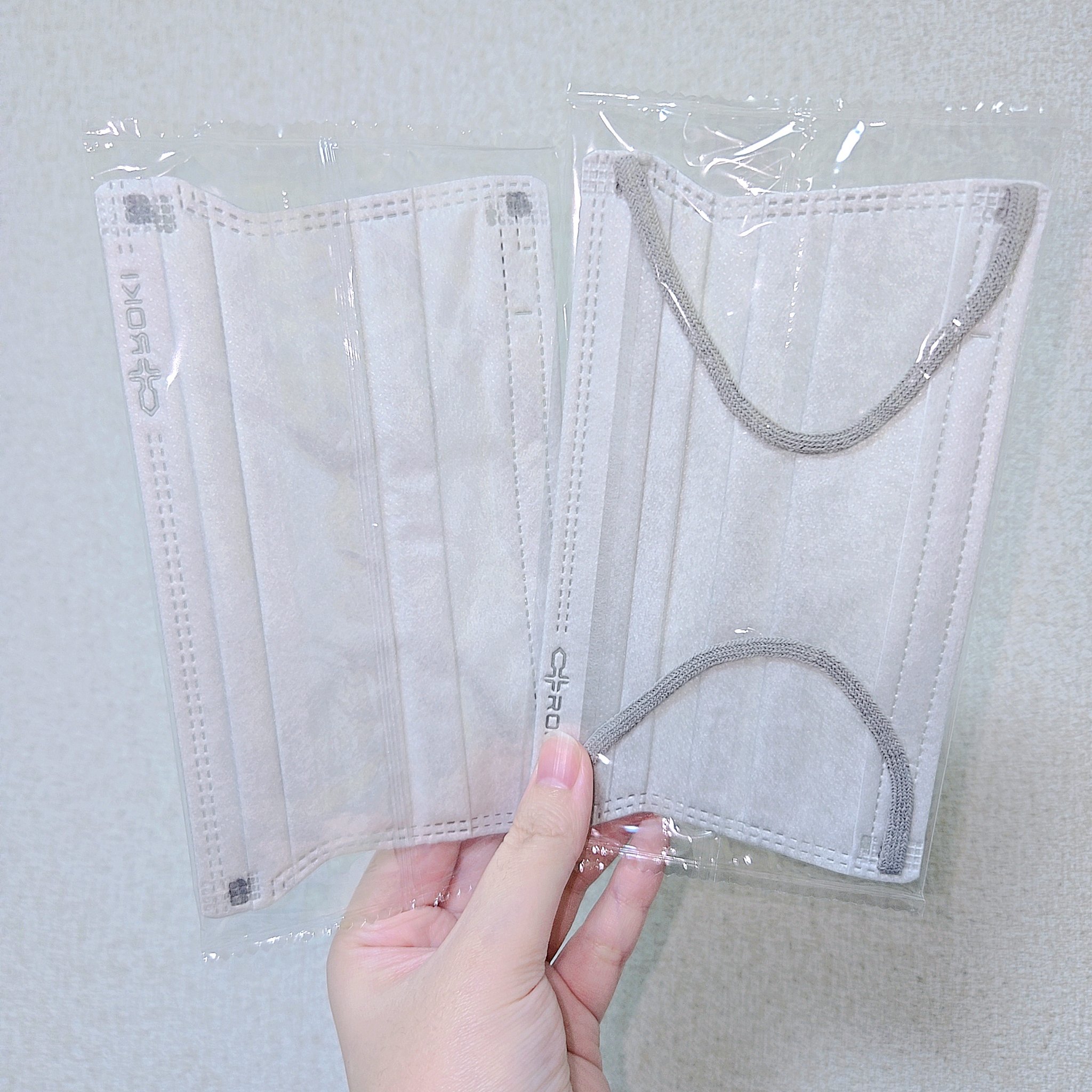 カラーマスク バイカラー 7枚入り/ROKI/マスクを使ったクチコミ（3枚目）