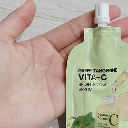 VITA-Cグリーンタンジェリンセラム/BEAUSTA/美容液を使ったクチコミ(4枚目)