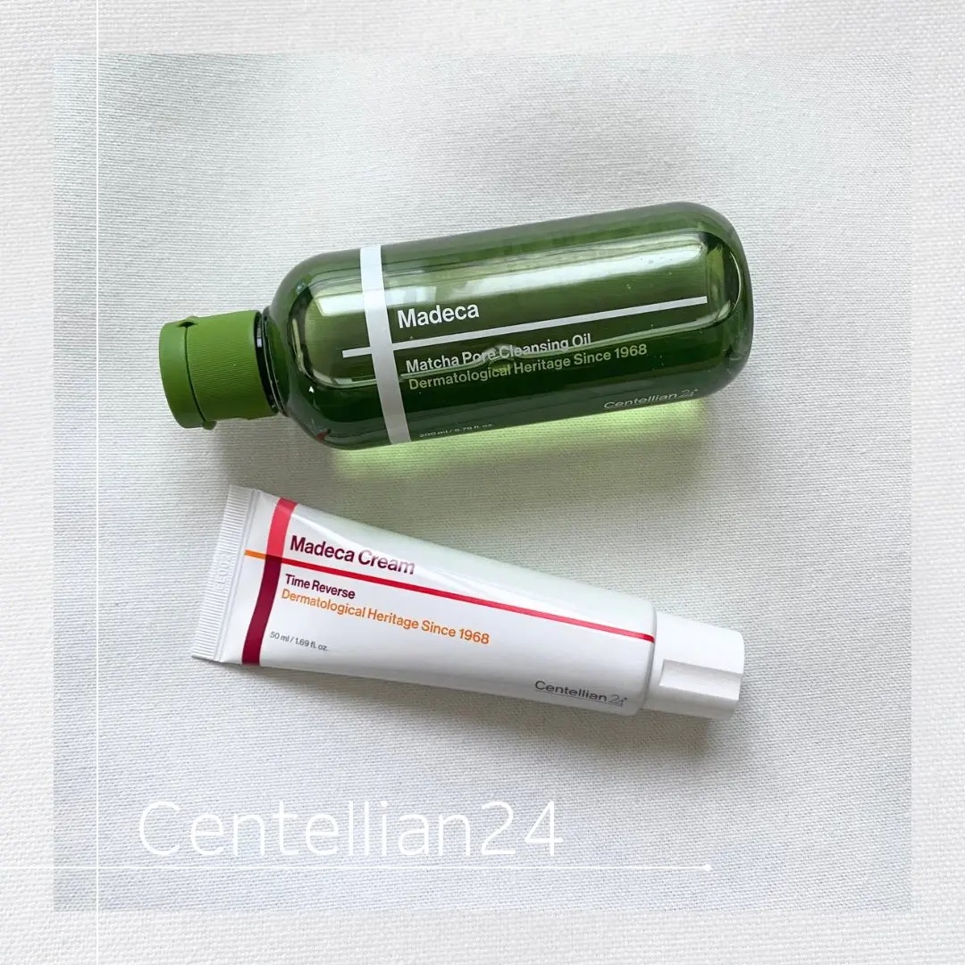 マデカ抹茶ポアクレンジングオイル/センテリアン24/オイルクレンジングを使ったクチコミ（1枚目）