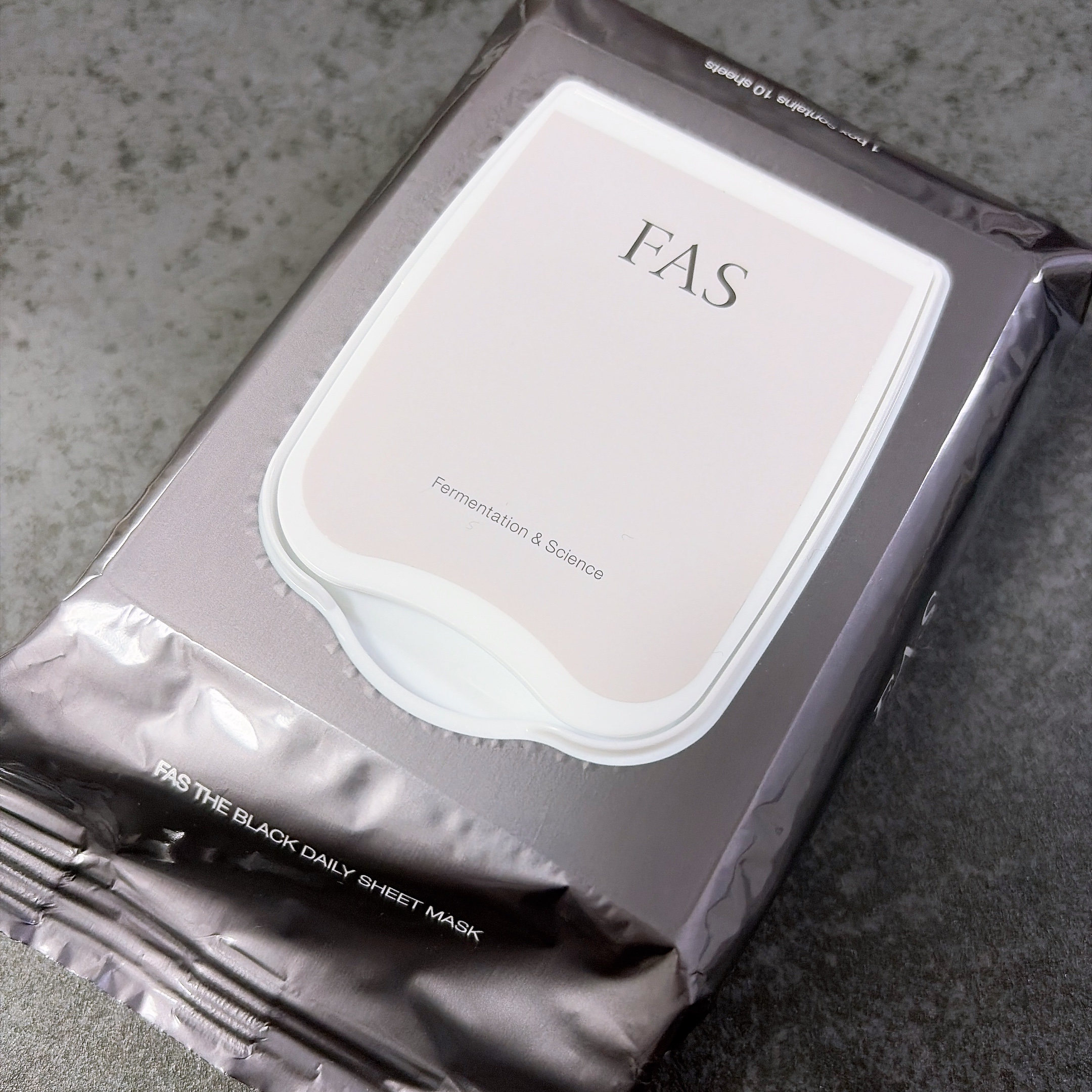 FAS ザ ブラック デイリー シートマスク 10枚入り/FAS/シートマスク・パックを使ったクチコミ（1枚目）