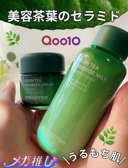 グリーンティー セラミド バリア クリーム/innisfree/フェイスクリームを使ったクチコミ(1枚目)