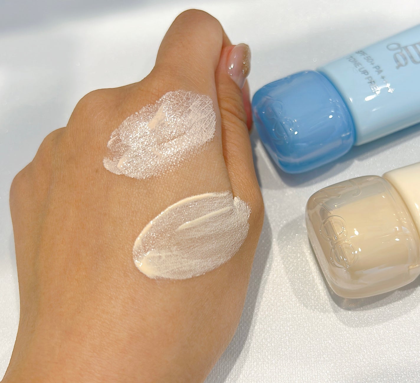 スパグロウUVトーンアップベース/fwee/化粧下地を使ったクチコミ(7枚目)