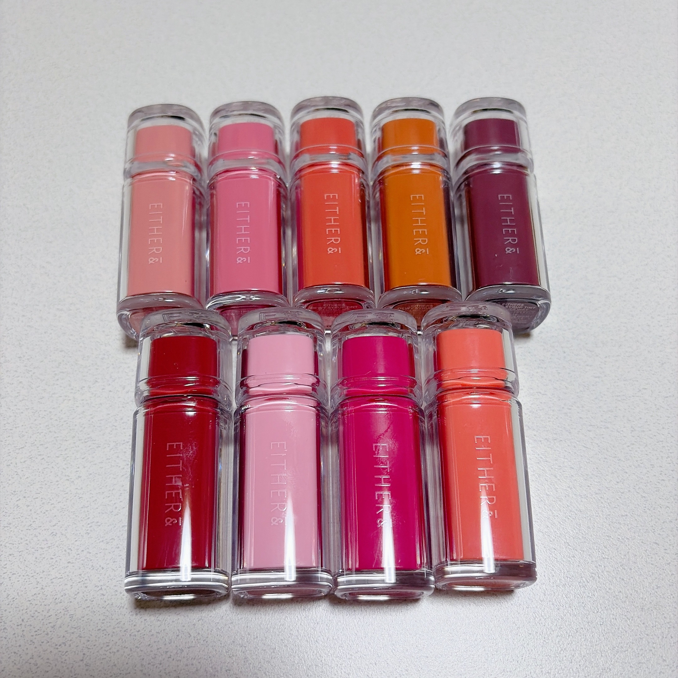 Dewy Syrup Tint/EITHER＆/口紅を使ったクチコミ（2枚目）