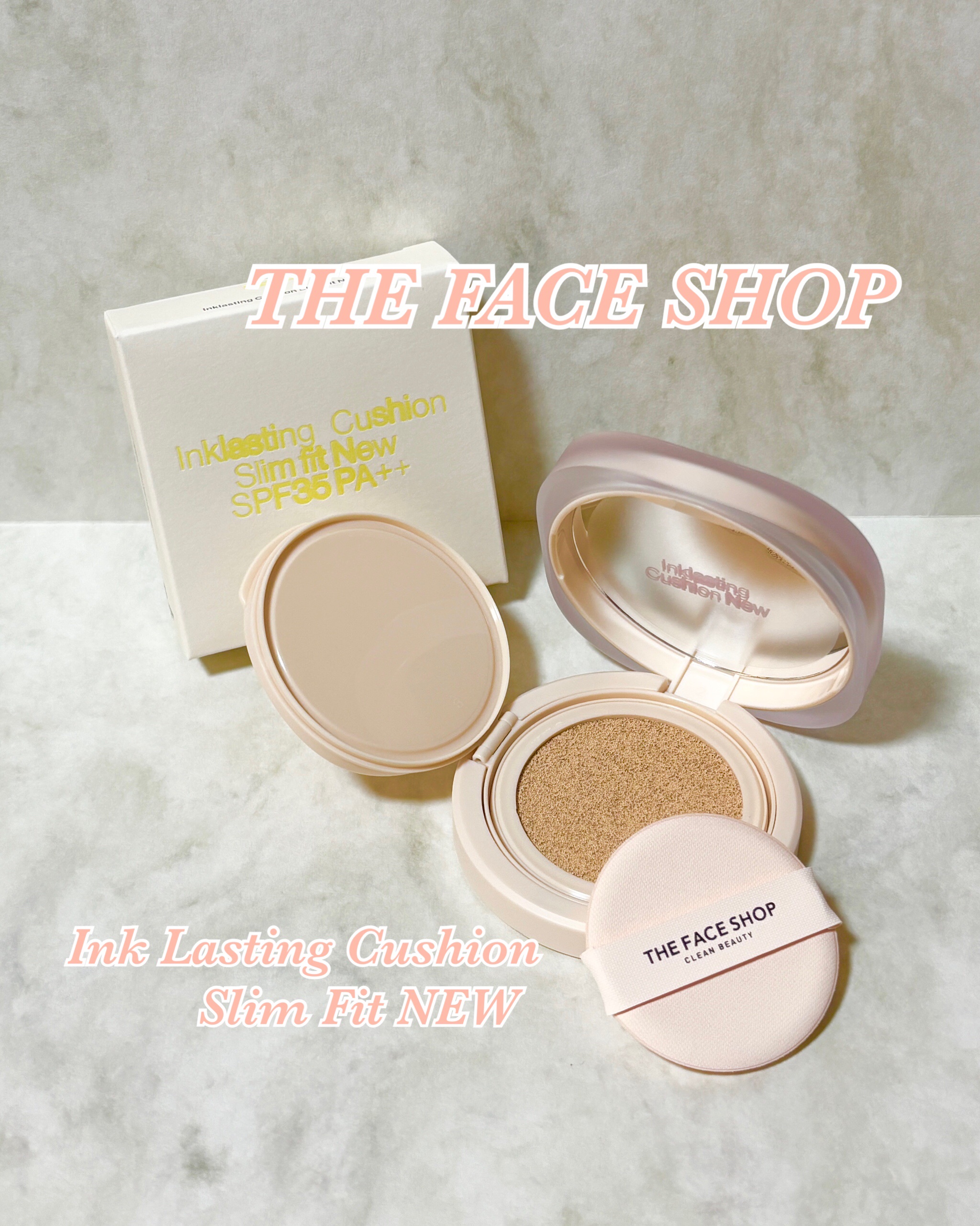 インクラスティングクッションファンデーション/THE FACE SHOP/クッションファンデーションを使ったクチコミ（1枚目）