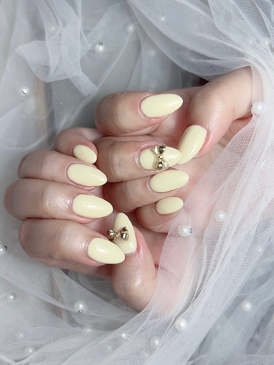 *chihiro.💐🎀 on LIPS 「🐣🌼#ネイル#冬ネイル#labubu#ラブブ#イニシャルラブブ..」(1枚目)