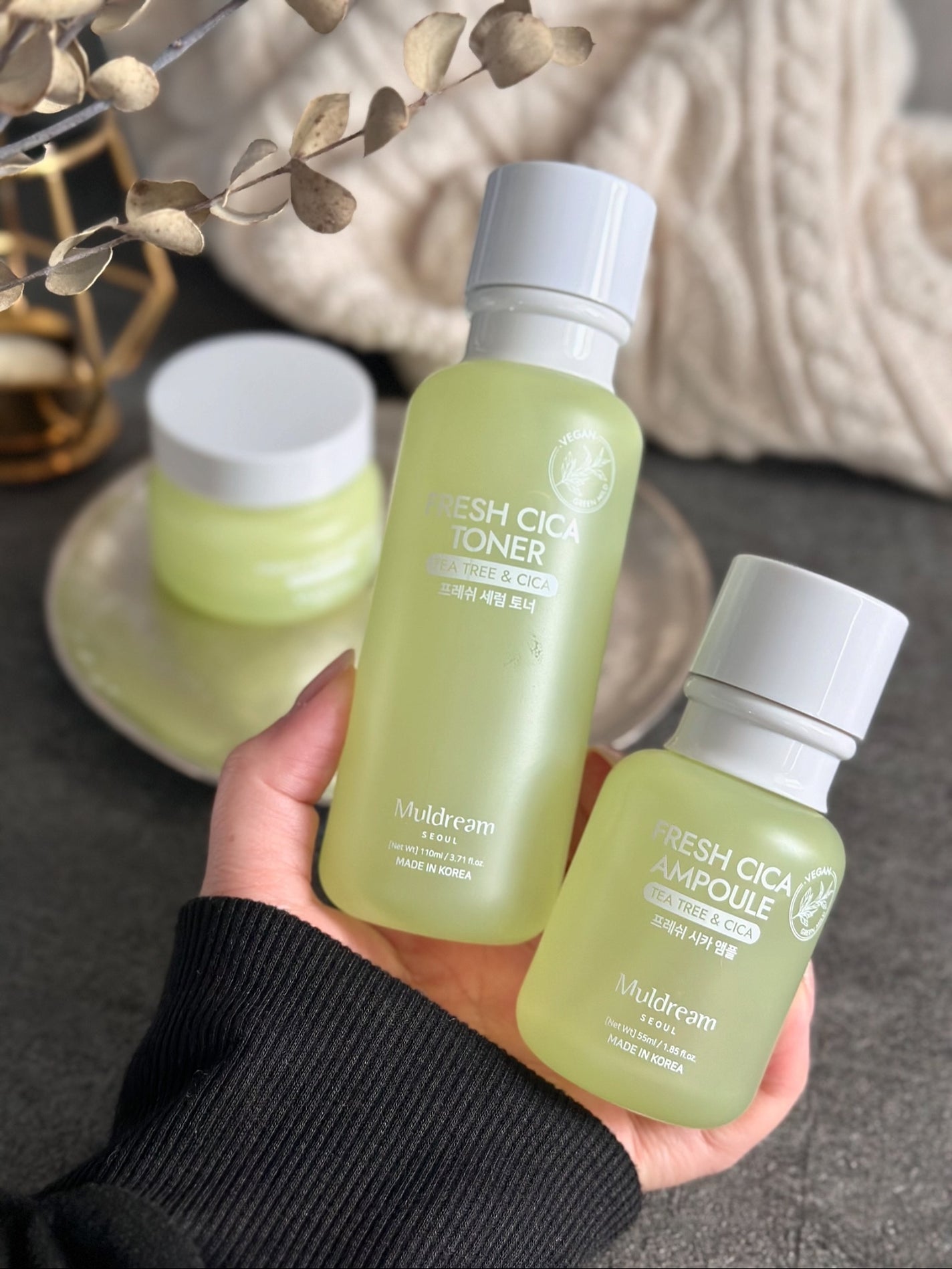 ヴィーガングリーンマイルドビタアンプル/MULDREAM/美容液を使ったクチコミ(2枚目)