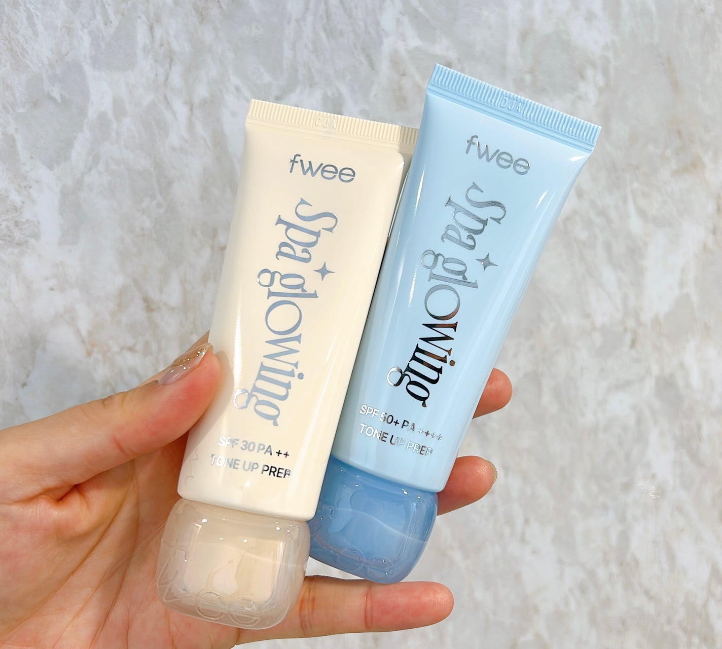 スパグロウUVトーンアップベース/fwee/化粧下地を使ったクチコミ(3枚目)