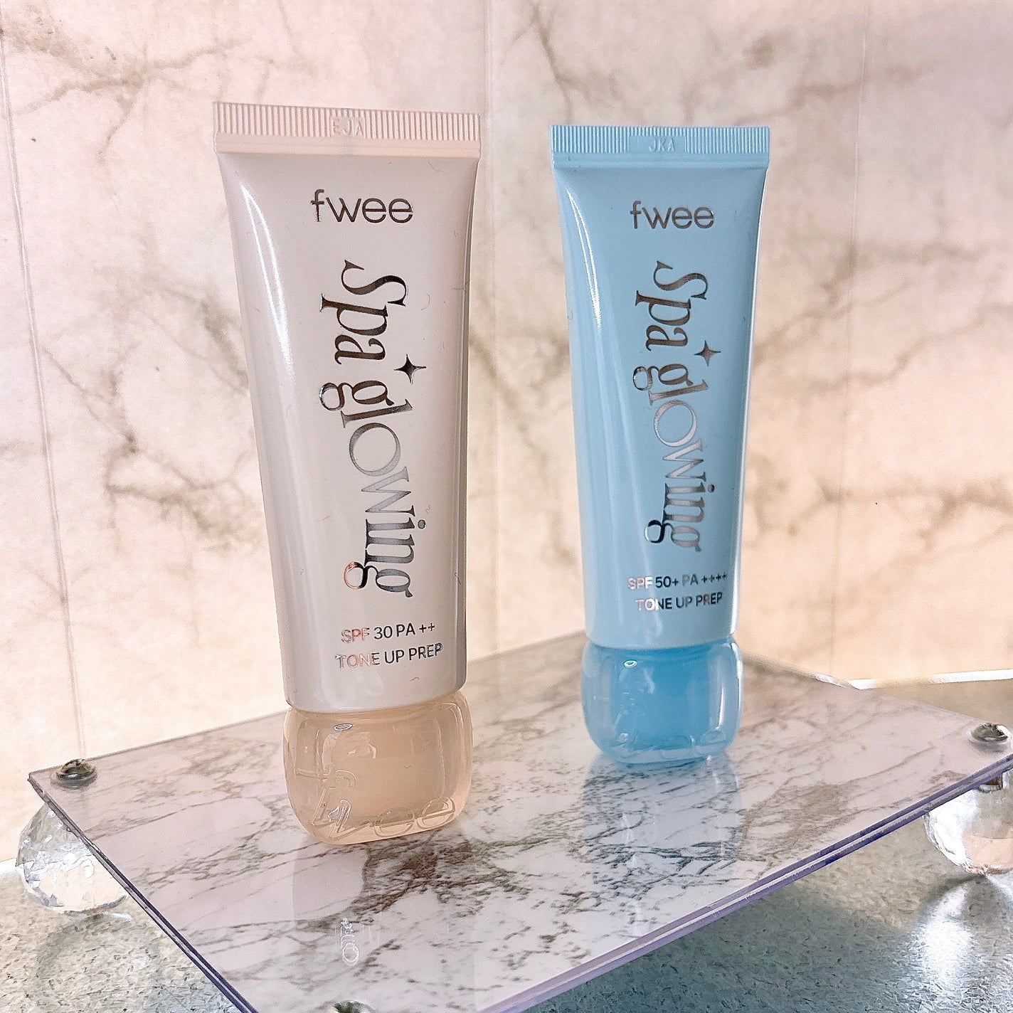 スパグロウUVトーンアップベース/fwee/化粧下地を使ったクチコミ(1枚目)