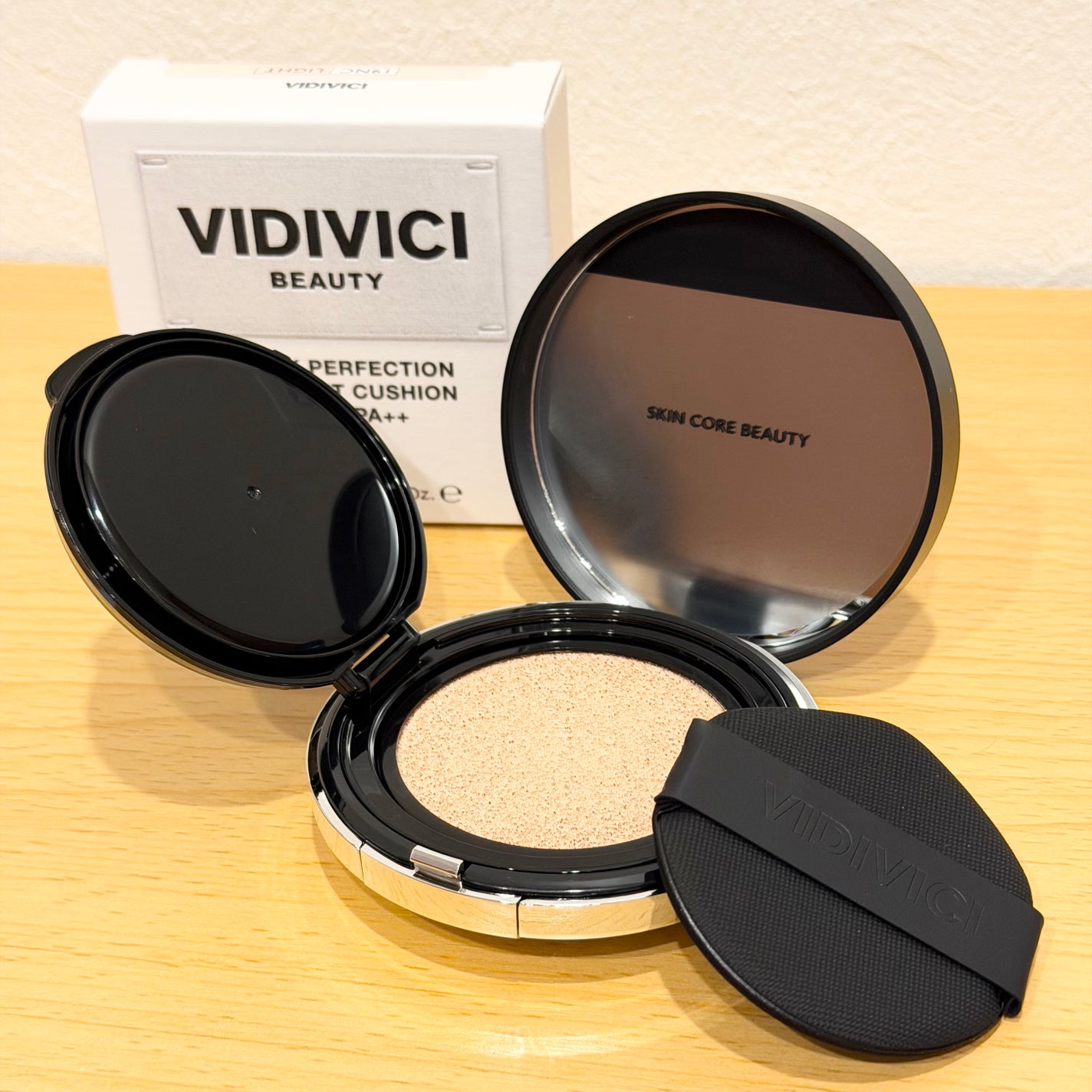 ブラックパーフェクション カバーフィットクッション/VIDIVICI/クッションファンデーションを使ったクチコミ(1枚目)