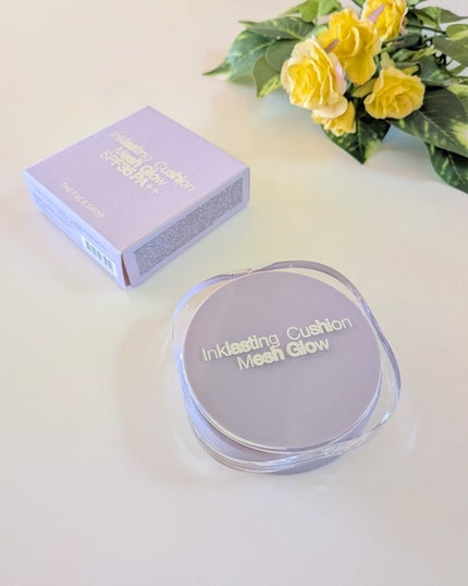 インクラスティングクッションメッシュグロウ/THE FACE SHOP/クッションファンデーションを使ったクチコミ(1枚目)