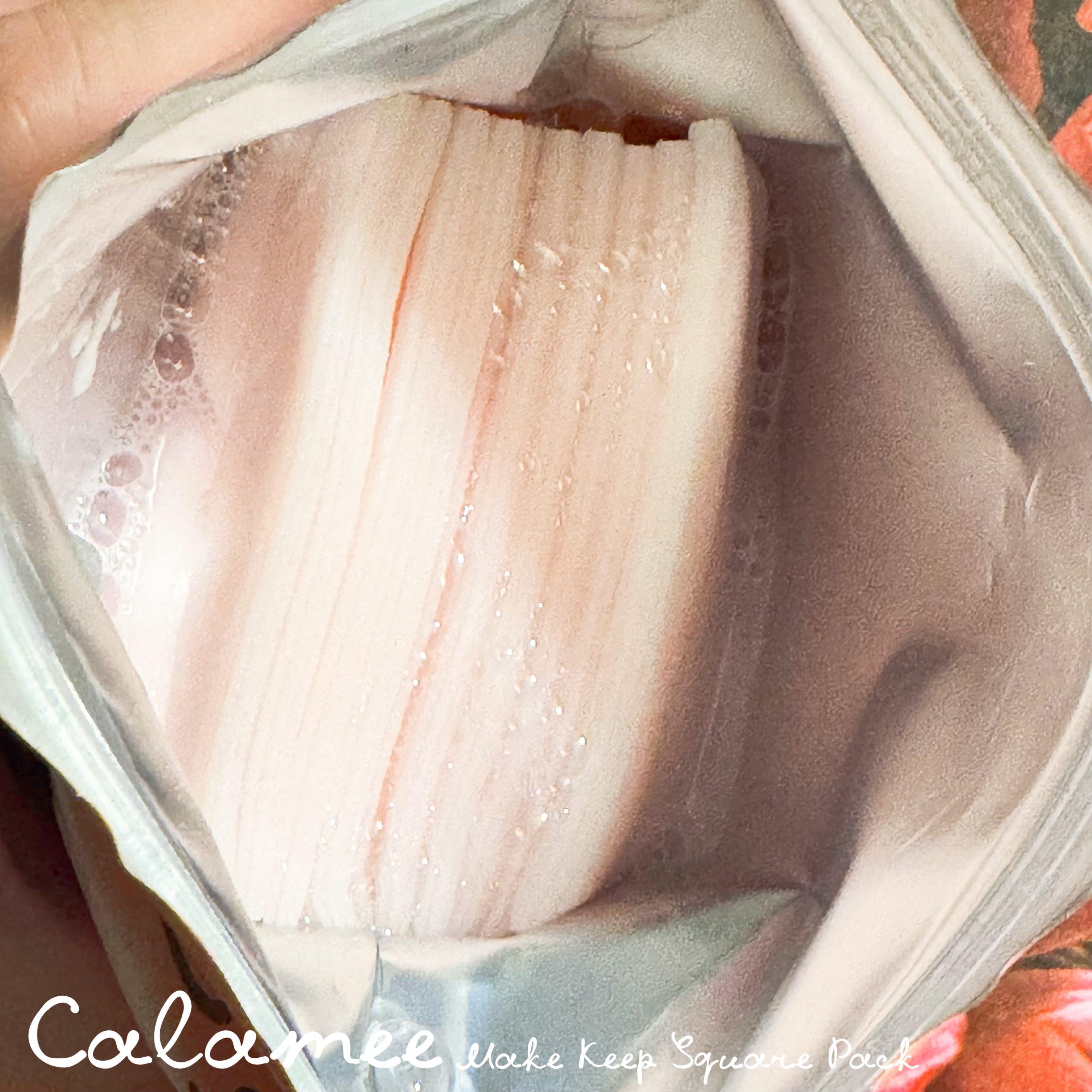 Calamee メイクキープスクエアパック/Calamee/シートマスク・パックを使ったクチコミ（2枚目）
