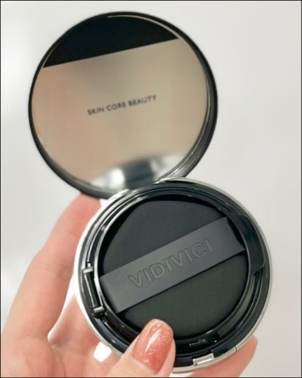 ブラックパーフェクション カバーフィットクッション/VIDIVICI/クッションファンデーションを使ったクチコミ(2枚目)