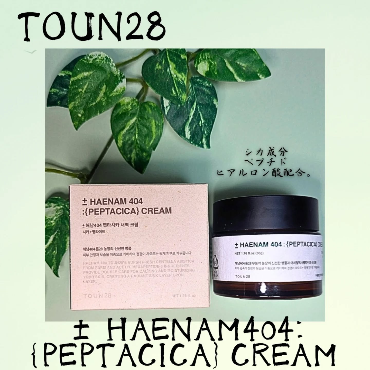 へナム404ペプタシカクリーム/TOUN28/フェイスクリームを使ったクチコミ（1枚目）