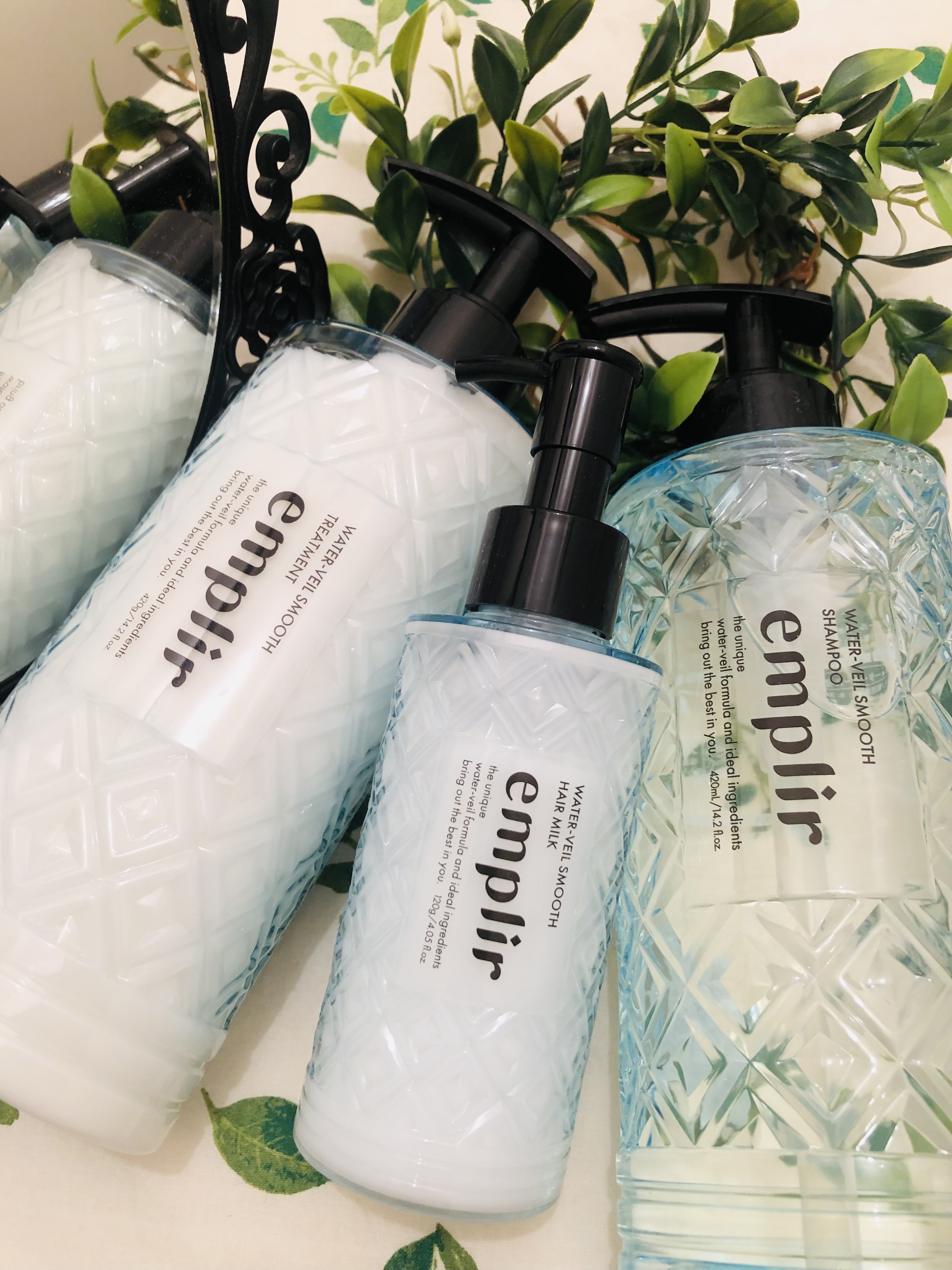 ウォーターベール スムース シャンプー／トリートメント/emplir/市販シャンプーを使ったクチコミ（1枚目）