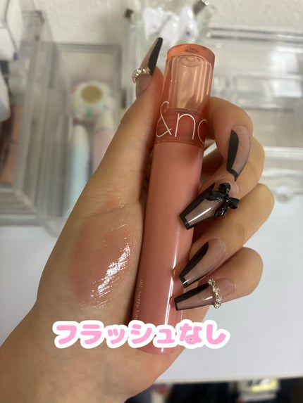 グラスティングカラーグロス/rom&nd/リップグロスを使ったクチコミ(3枚目)