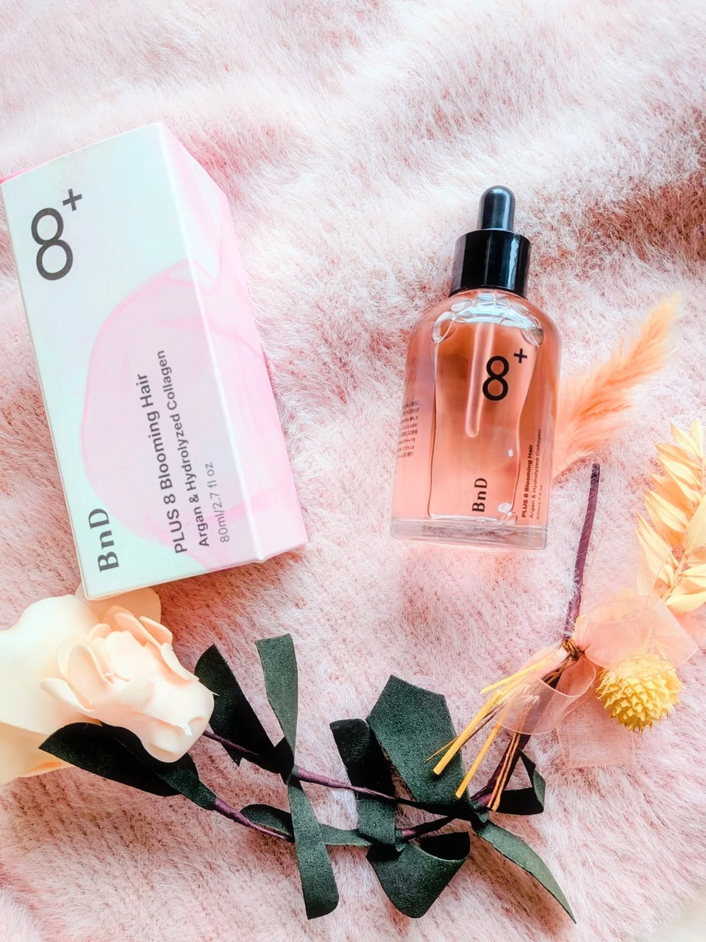 8+ブルーミングヘアオイル ナチュラルフローラルの香り/BnD/ヘアオイルを使ったクチコミ(2枚目)