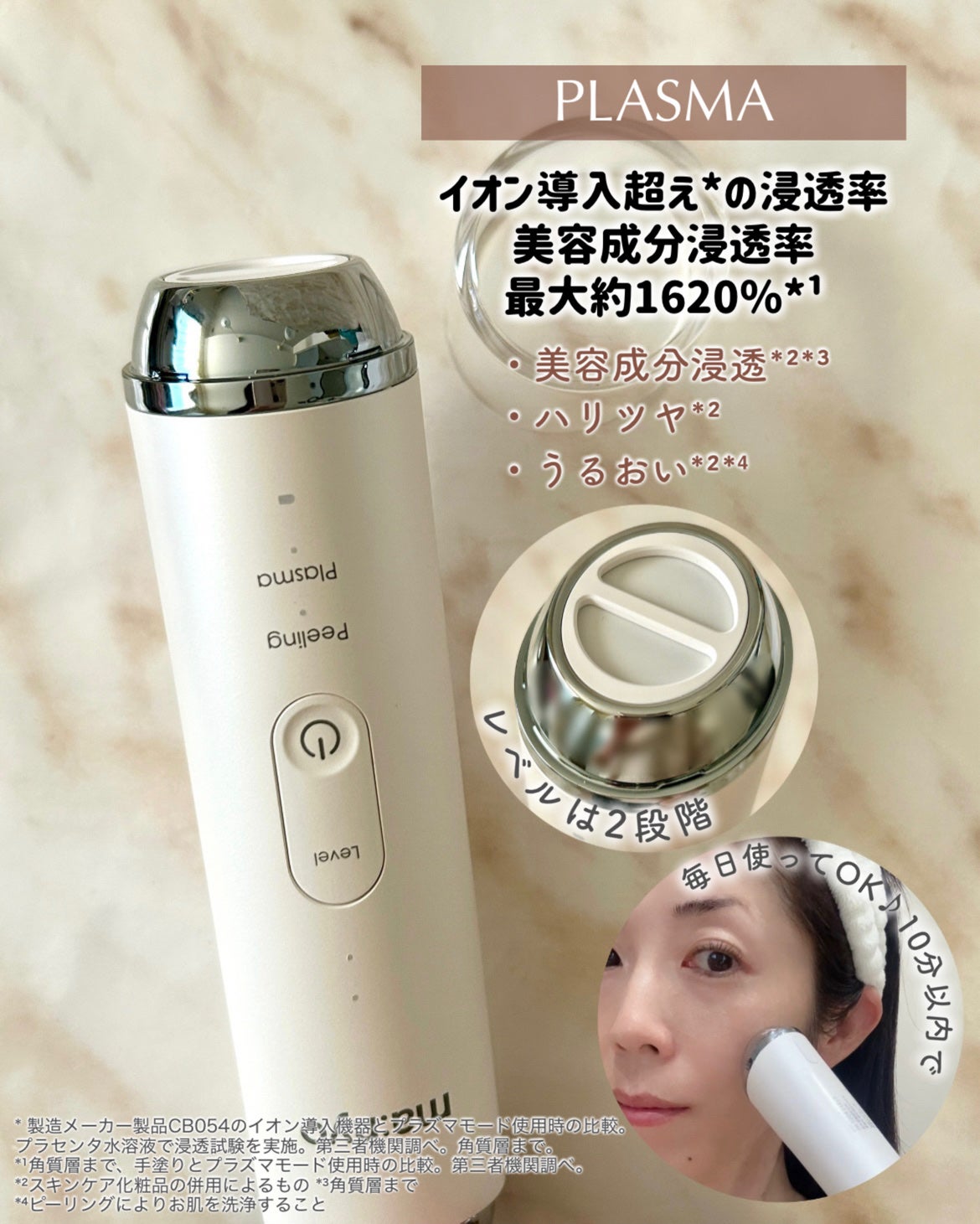 プラズマショットブースター/manyo/美顔器・マッサージを使ったクチコミ(4枚目)