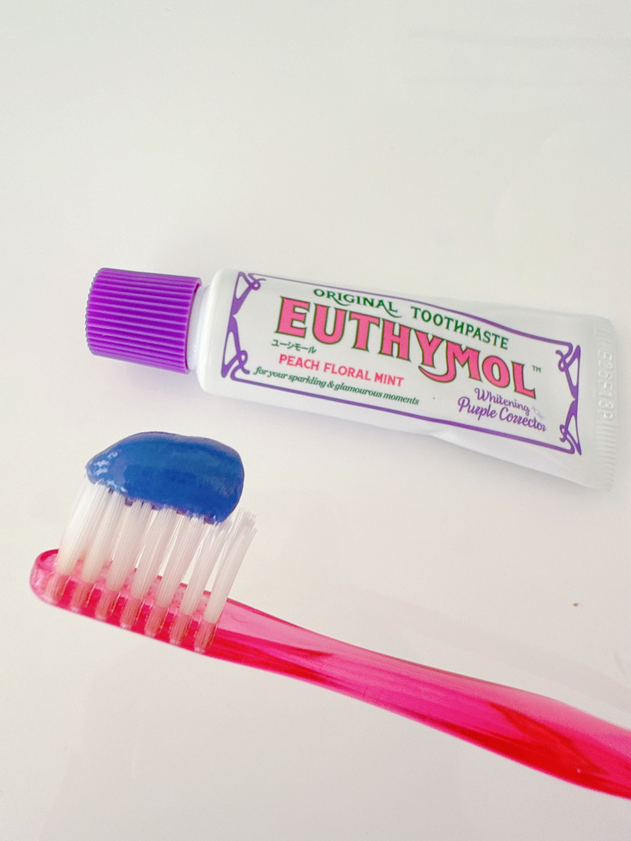 ホワイトパープル歯みがき ピーチフローラルミントの香り/EUTHYMOL/歯磨き粉を使ったクチコミ（1枚目）