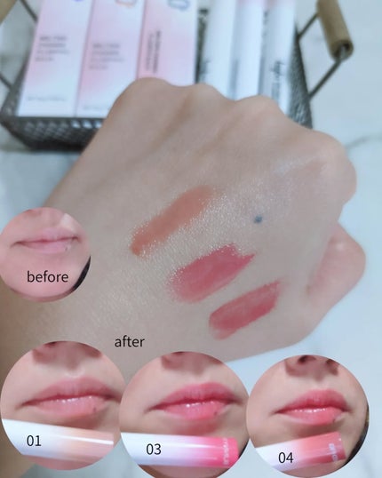 MELTING CHANGE PLUMPING BALM/keybo/口紅を使ったクチコミ(5枚目)