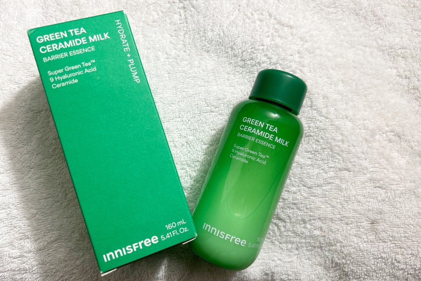 グリーンティー セラミド ミルク エッセンストナー/innisfree/化粧水を使ったクチコミ(1枚目)