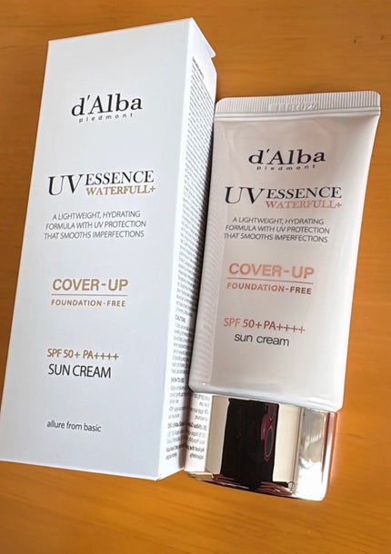 ダルバ ウォータフルトーンアップサンクリーム(カバーベージュ)のクチコミ「【ファンデーションフリー】ダルバ カバーベージュ(Cover-up) トーンアップサンクリーム.....」(1枚目)