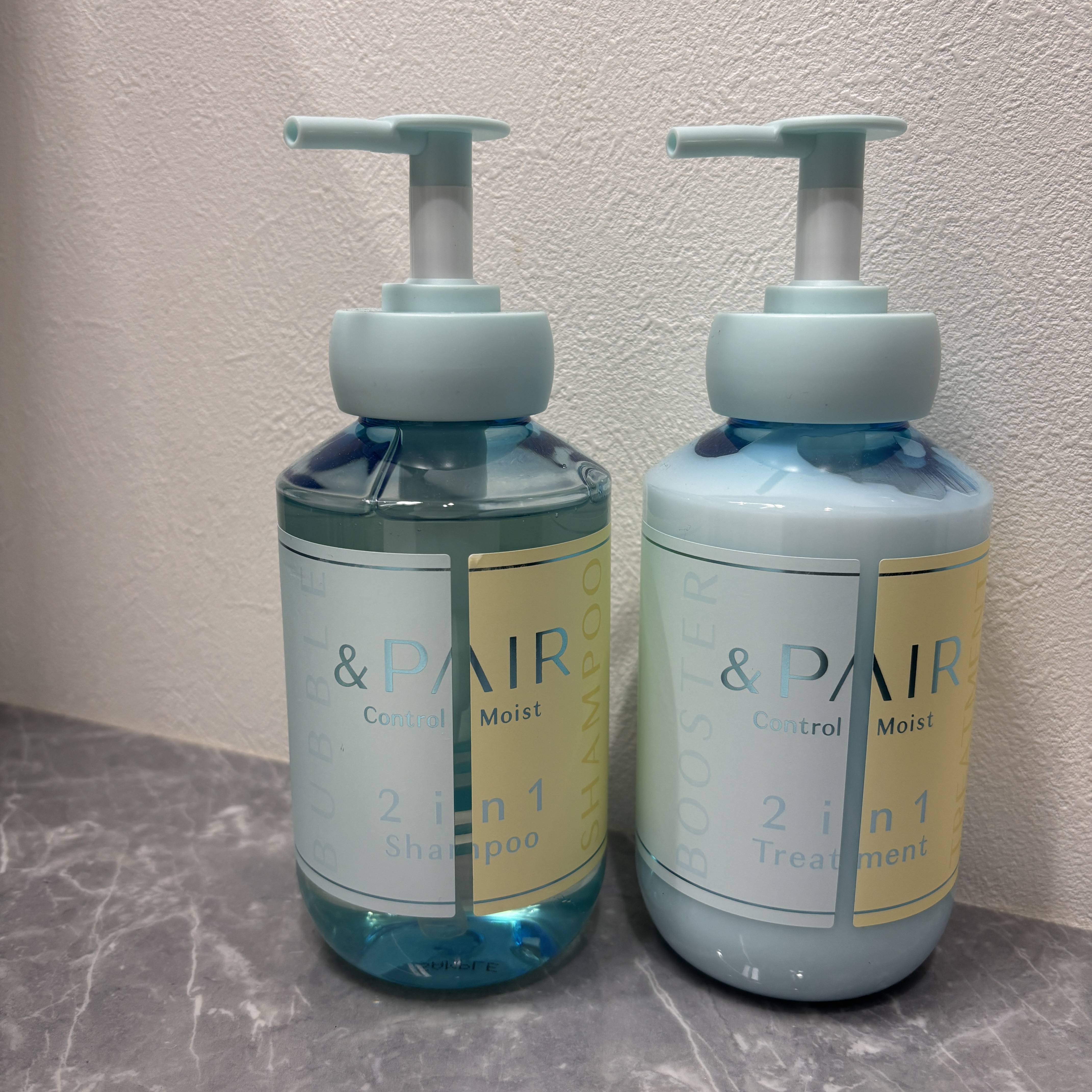 アンドペア コントロール モイスト 2in1 シャンプー＆ヘアトリートメント/&PAIR/市販シャンプーを使ったクチコミ（1枚目）