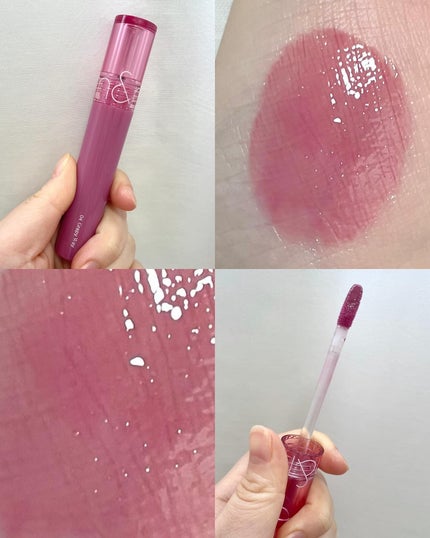 グラスティングカラーグロス/rom&nd/リップグロスを使ったクチコミ(4枚目)