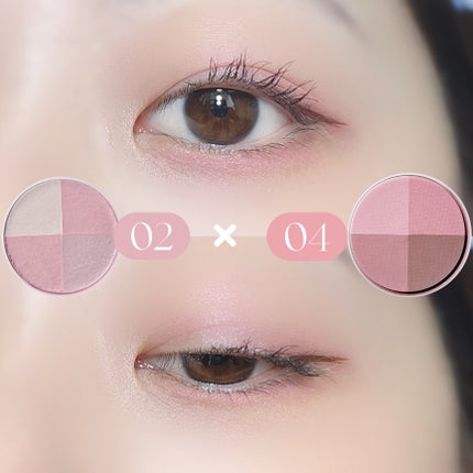 マルチクアッドシャドウ/dasique/パウダーアイシャドウを使ったクチコミ(10枚目)