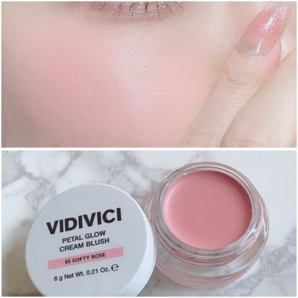 ペタルグロウクリームチーク/VIDIVICI/ジェル・クリームチークを使ったクチコミ(1枚目)