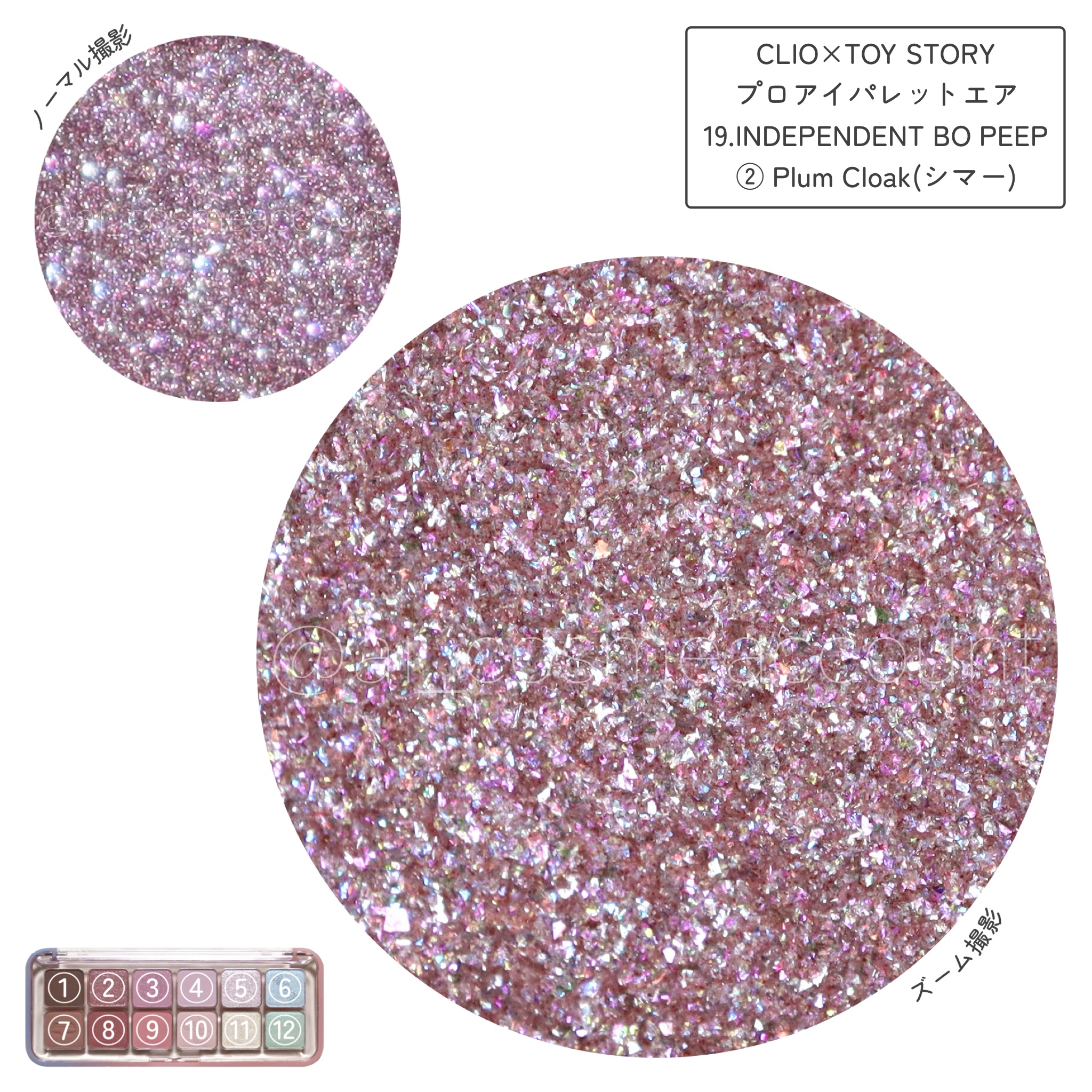 プロ アイ パレット エアー 19 インディペンデント ボー・ピープ(INDEPENDENT BO PEEP)/CLIO/アイシャドウパレットを使ったクチコミ（2枚目）