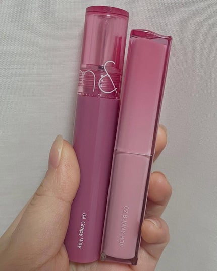 グラスティングカラーグロス/rom&nd/リップグロスを使ったクチコミ(2枚目)