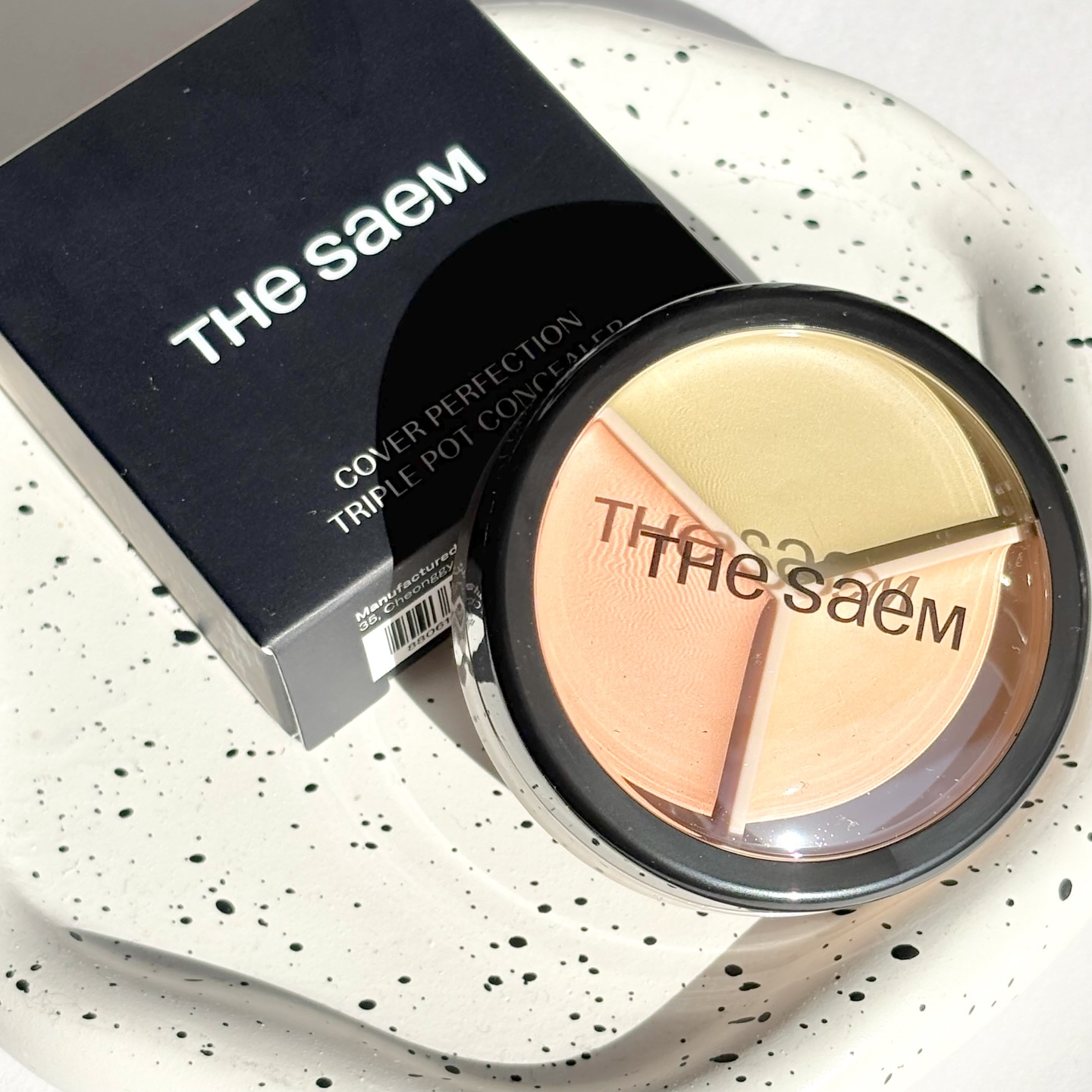 カバーパーフェクション トリプル ポット コンシーラー/the SAEM/パレットコンシーラーを使ったクチコミ（1枚目）