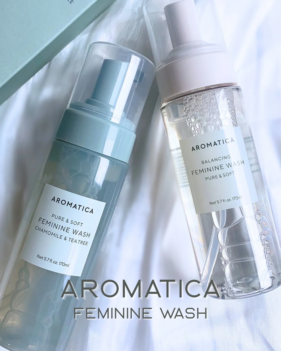 .
. 
韓国オリーブヤングフェミニンケア部門
3年連続第1位受賞🏆（2023-25年）

フェムケア商品に見えない
おしゃれな容器で気分も上がる🥹🎀

AROMATICAのフェミニンウォッシュ
🪽ピュア＆ソフト
🌲カモミール&テ