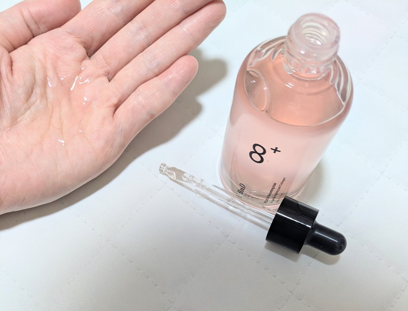 8+ブルーミングヘアオイル ナチュラルフローラルの香り/BnD/ヘアオイルを使ったクチコミ(3枚目)