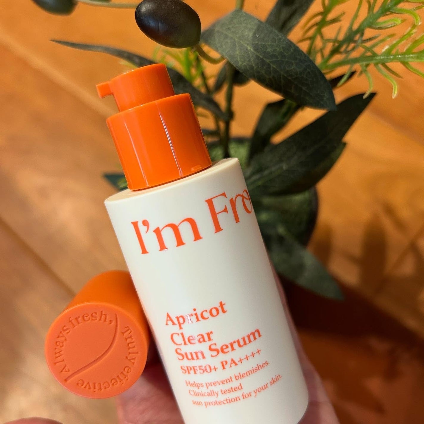 アプリコットクリアサンセラム/I'm from/日焼け止めローションを使ったクチコミ(1枚目)