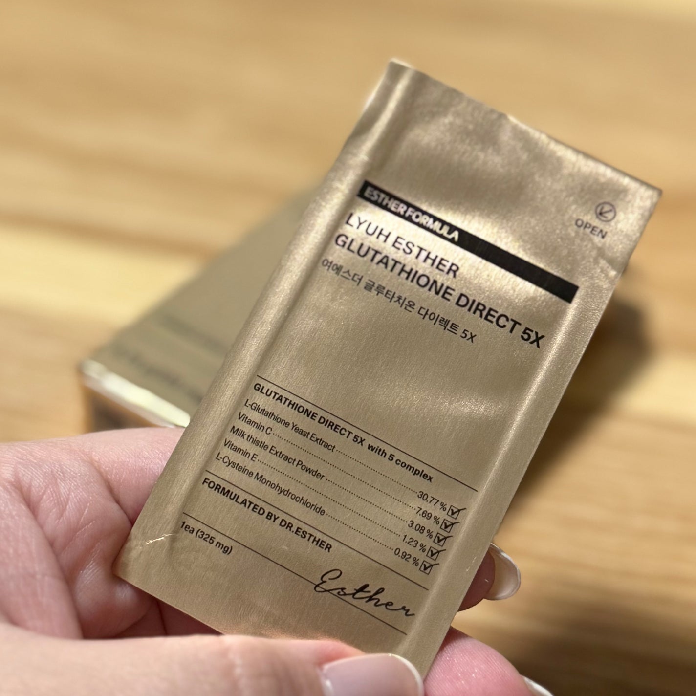 ヨエスターグルタチオンダイレクト5X/ESTHER FORMULA/美容サプリメントを使ったクチコミ(2枚目)